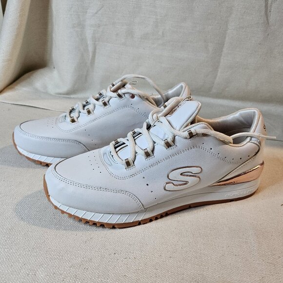 Skechers Street Sunlite 907 Delightfully OG Running Trainers White, W Size 9.5 - Picture 1 of 10